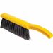 Rubbermaid Commercial Countertop Block Brush - 8" Bristle - 12.5" Overall Length - 1 Each - Yellow, Silver