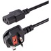 StarTech.com 6 ft Standard UK Computer Power Cord - Power cable - IEC 320 EN 60320 C13 (F) - BS 1363 (M) - 6ft/1.8m 18AWG (0.75mm2) UK computer/monitor power cable AC power cord w/ BS 1363 and IEC 60320 C13 connectors; 250V 10A; CE certified; Kettle Lead 