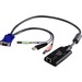Aten KVM Adapter Cable-TAA Compliant - RJ-45 Female Network, Type A Male USB, HD-15 Male VGA, Mini-phone Male Stereo, Mini-phone Male Stereo