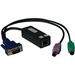 Tripp Lite PS/2 Server Interface Module for B070 & B072 KVM Switches - RJ-45 Female Network, HD-15 Male VGA, mini-DIN (PS/2) Male Keyboard/Mouse"