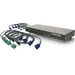 IOGEAR GCS1808KITU Combo KVM Switch - 8 x 1 - 8 x SPDB-15 Keyboard/Mouse/Video - 1U - Rack-mountable
