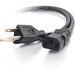 C2G 12ft Power Cord - 18 AWG - NEMA 5-15P to IEC320C13 - Replacement power cord for PC, monitor, printer, scanner, etc."