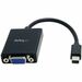 StarTech.com Mini DisplayPort to VGA Video Adapter Converter - Connect a VGA display to a Mini DisplayPort-equipped Mac or PC computer - Works with Mini DisplayPort devices like the Microsoft Surface & Surface docking stations - Works with VGA monitors pr