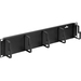 Leviton 49253-2CM Five-Ring Horizontal Patch Cord Organizer - Cable Organizer - Black - 1 Pack - 2U Rack Height - 19" Panel Width