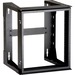 Black Box RM070A-R3 Wallmount Rack Frame - 12U Rack Height - Wall Mountable - Black - Steel - 75 lb Maximum Weight Capacity