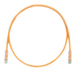 PANDUIT Cat.6 UTP Patch Cord - RJ-45 Male Network - RJ-45 Male Network - 10ft - Orange, Clear