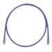 PANDUIT Cat.6 UTP Patch Cord - RJ-45 Male Network - RJ-45 Male Network - 1ft - Violet, Clear