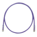 PANDUIT Cat.6 UTP Patch Cord - RJ-45 Male Network - RJ-45 Male Network - 5ft - Violet, Clear