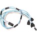 Supermicro SAS Cable - 2.30 ft SAS Data Transfer Cable - First End: SFF-8087 Mini-SAS - Second End: 4 x SAS