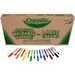 Crayola Large Crayon & Washable Marker Classpack - Red, Yellow, Green, Blue, Orange, Violet, Brown, Black Ink - Red, Yellow, Green, Blue, Orange, Violet, Brown, Black Wax - 1 / Box