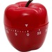 Baumgartens Red Apple Timer - 1 Hour - For Office, Classroom - Red