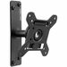 Atdec tilt/pan wall mount - Loads up to 17.6lb - VESA 75x75, 100x100 - 40° angle adjustment - Landscape/portrait rotation - 3in arm reach - All mounting hardware included