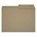 Hilroy Letter Recycled Top Tab File Folder - 8 1/2" x 11" - Sand - 100% Recycled - 100 / Box