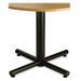 Heartwood 9003030MXB 30" Diameter Conference Table Base with Levelers - Cross Base - 28" Height x 29.5" Width x 29.5" Depth - Powder Coated