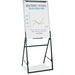 Quartet Futura 51900 Easel - 26" (2.2 ft) Width x 35" (2.9 ft) Height - Melamine Surface - Black Frame - Adjustable Height, Durable, Compact, Portable - 1 Each