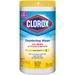 Clorox Disinfecting Wipes - Lemon Scent - 35 - 1 Each - Streak-free, Pre-moistened