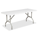 Heartwood Folding Table - Rectangle Top - Four Leg Base - 24" Table Top Width x 48" Table Top Depth - Granite