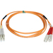 Eaton Tripp Lite Series Duplex Multimode 50/125 Fiber Patch Cable (LC/SC), 2M (6 ft.) - LC Male - SC Male - 6.56ft