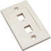 Intellinet Network Solutions 2 Outlet Wall Plate, Ivory - Flush Mount