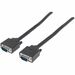 Manhattan SVGA HD15 Male to HD15 Male Monitor Cable, 6', Black - Fully shielded to reduce EMI interference for improved video transmission