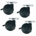 Middle Atlantic Heavy Duty Caster Kit for Laminate Racks - 150 lb Load Capacity - 4 / Set