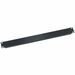 Middle Atlantic 1RU Flanged Blank Aluminum Rack Panel - Black Brushed
