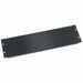 Middle Atlantic 3RU Blank Rack Panel - Anodized Aluminum & Flanged - Black - 5.3" Height