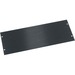 Middle Atlantic 4RU Blank Rack Panel - Anodized Aluminum - Aluminum - Black - 4U Rack Height