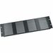 Middle Atlantic 3RU Vented Rack Panel - Slotted with 20% Open Area - Aluminium - Brushed Black - 3U Rack Height - 5.3" Height x 19" Width