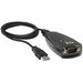Eaton Tripp Lite Series Keyspan USB to Serial Adapter - USB-A Male to DB9 RS232 Male, 3 ft. (0.91 m), TAA - Type A Male, DB-9 Male"