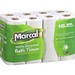 Marcal 100% Recycled Soft/Strong Bath Tissue - 2 Ply - 4.20" x 3.60" - 168 Sheets/Roll - White - Fragrance-free, Hypoallergenic, Septic Safe, Hypoallergenic, Strong, Soft, Long Lasting, Septic-free - For Bathroom - 16 Rolls Per Pack - 1 Each