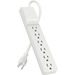 Belkin Home/Office BE106000-10 6-Outlets Surge Suppressor - 6 - 1875 VA - 700 J - 120 V AC Input - 120 V AC Output