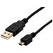Bytecc USB2-1MIN USB Cable Adapter - 1 ft USB Data Transfer Cable - First End: 1 x USB 2.0 Type A - Male - Second End: 1 x 4-pin Mini USB Type B - Male - Shielding - Black