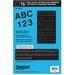 Headline Stick on Letters and Numbers - Self-adhesive - Water Proof, Permanent Adhesive - 0.25" (6.4 mm) Length - Black - Vinyl - 1 Each