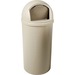 Rubbermaid Commercial Marshal Classic Container - 25 gal Capacity - Round - Manual - Rugged, Dent Resistant, Scratch Resistant - 42" Height x 18" Diameter - Beige - 1 / Carton