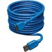 Eaton Tripp Lite Series USB 3.0 SuperSpeed Device Cable (A to Micro-B M/M), Blue, 10 ft. (3.05 m) - (A to Micro-B M/M) 10-ft.