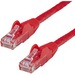 StarTech.com 50ft CAT6 Ethernet Cable - Red Snagless Gigabit - 100W PoE UTP 650MHz Category 6 Patch Cord UL Certified Wiring/TIA - 50ft Red CAT6 Ethernet cable delivers Multi Gigabit 1/2.5/5Gbps & 10Gbps up to 160ft - 650MHz - Fluke tested to ANSI/TIA-568