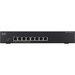Cisco SF300-08 Layer 3 Switch - 8 Ports - Manageable - Fast Ethernet - 10/100Base-TX - 3 Layer Supported - Rack-mountable - Lifetime Limited Warranty