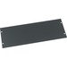 Middle Atlantic 4RU Blank Rack Panel - Steel - Steel - Black - 4U Rack Height - 7" Height - 19" Width