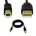 Ambir SA106-CB USB Cable Adapter - 6 ft USB Data Transfer Cable - First End: 1 x USB 2.0 Type A - Second End: 1 x USB 2.0 Type B - Black