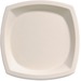 Solo Eco-Forward Square Bagasse Plate - 10" - Microwave Safe - 10" (254 mm) Diameter - Ivory - Sugarcane Body - 125 / Pack