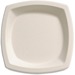 Solo Bare 6-7/10" Eco-Forward Square Plates - Bare - Microwave Safe - 6.70" (170.18 mm) Diameter - Ivory - Bagasse Body - 125 / Pack