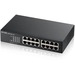 ZYXEL GS1100-16 Ethernet Switch - 16 Ports - Gigabit Ethernet - 10/100/1000Base-T - 2 Layer Supported - Power Supply - Twisted Pair - Wall Mountable, Rack-mountable, Desktop - 2 Year Limited Warranty