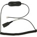 Jabra GN1216 Coiled Audio Cable Adapter - 6.54 ft Audio Cable - First End: 1 x Quick Disconnect - Second End: 1 x RJ-9 Phone