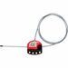 Master Lock Adjustable Cable Lockout - Black, Red - Plastic - 6 ft