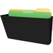 Deflecto EZ Link Sustainable DocuPocket - 1 Pocket(s) - 7" Height x 13" Width x 4" Depth - 50% Recycled - Black - Plastic - 1 Each