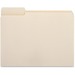 Business Source 1/3 Tab Cut Letter Recycled Top Tab File Folder - 8 1/2" x 11" - 3/4" Expansion - Top Tab Location - Left Tab Position - Manila - 10% Recycled - 100 / Box