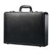 Samsonite Carrying Case (Attaché) Document - Black - Leather Body - Handle - 13" Height x 17.9" Width x 4.3" Depth - 1 Each