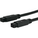 StarTech.com 10 ft 1394b Firewire 800 Cable 9-9 M/M - Male FireWire - Male FireWire - 10ft - Black