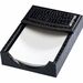 Dacasso Crocodile Embossed Black Leather Memo Holder - Support 4" x 6" Media - Leather - 1 / Each - Black